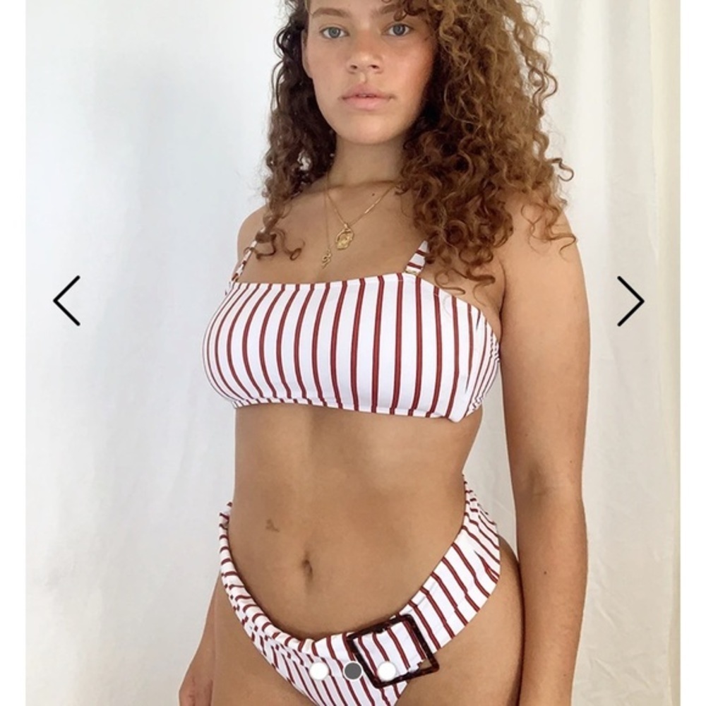 REVOLVE Weworewhat  Striped Annie Swimsuit Set